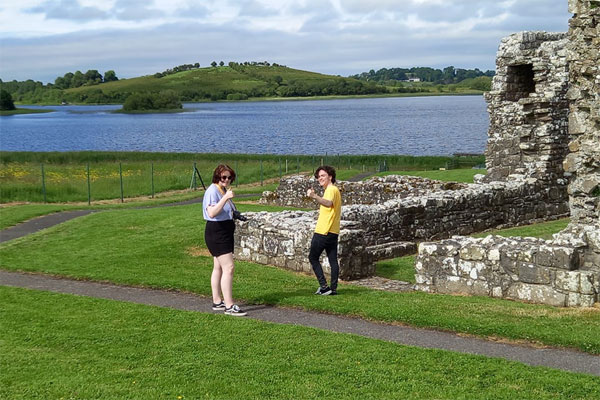 Shannon Boat Hire Gallery - Out for a stroll on Devinish Island, Lough Erne