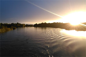 Shannon Boat Hire Gallery - A fabulous sunset on the Shannon