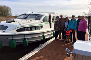 Shannon Boat Hire Gallery - Ready to board the Magnifique