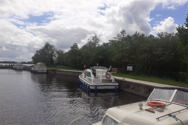 Shannon Boat Hire Gallery - Moored on a Kilkenny Class