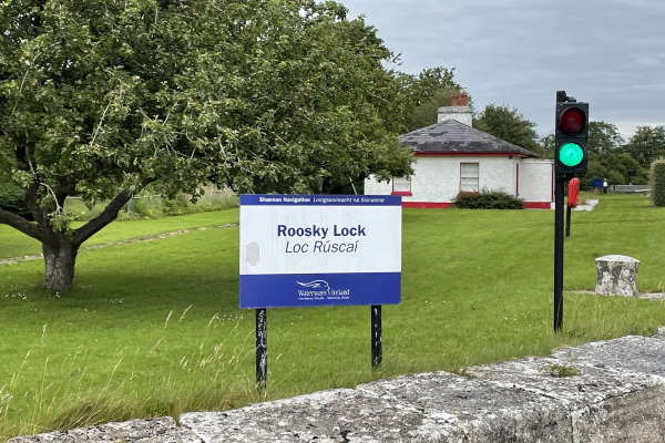 Passing through Rooskey Lock