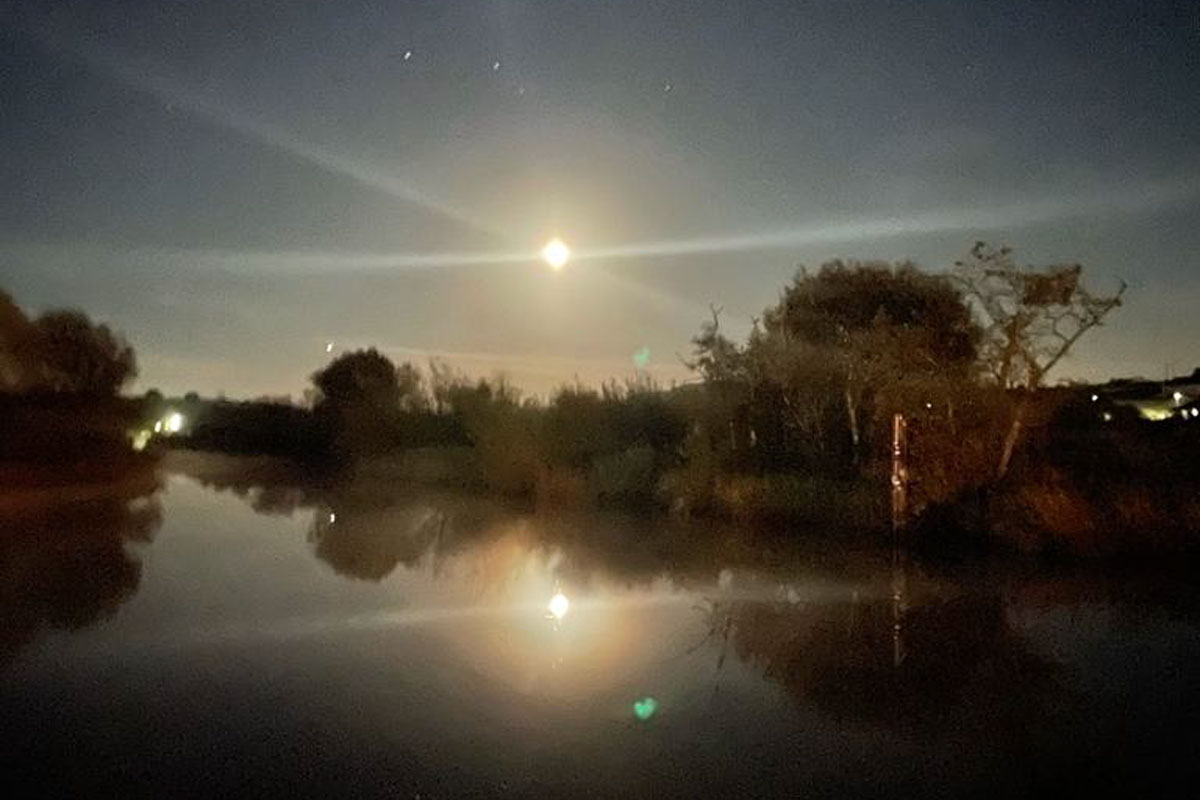 Moonrise over Leitrim village in September