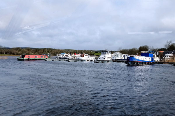 Passing a marina while cruising from Carrick