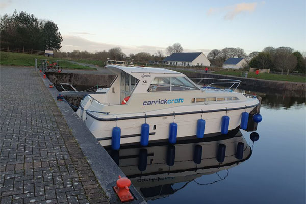 Shannon Boat Hire Gallery - Moored on a Carlow Class