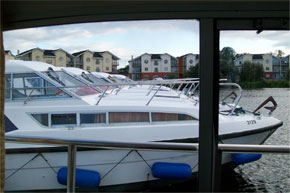 Shannon Boat Hire Gallery - Cruising out of the base in Carrick-on-Shannon