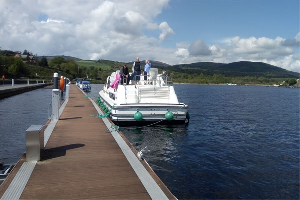 Shannon Boat Hire Gallery - Moored at Lough Derg