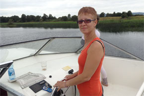 Shannon Boat Hire Gallery - Sailing in shades
