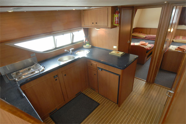 The Galley on the Silver Breeze Cruiser