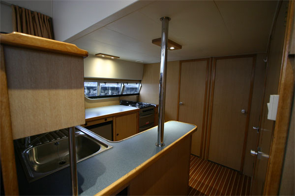 The Galley on the Fermanagh Class Cruiser - Shannon River Boat Hire Ireland