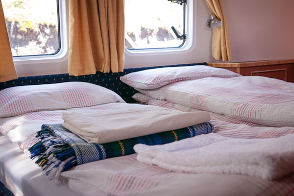 Sleeping Cabin on the Inver Empress Hire Cruiser