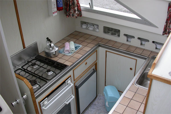 The fully equipped galley of the Kilkenny Class Cr