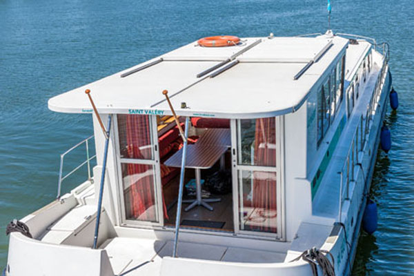 Aft Deck on the P1500R Penichette Hire Boat