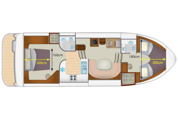 Layout of the Longford Class cruiser.