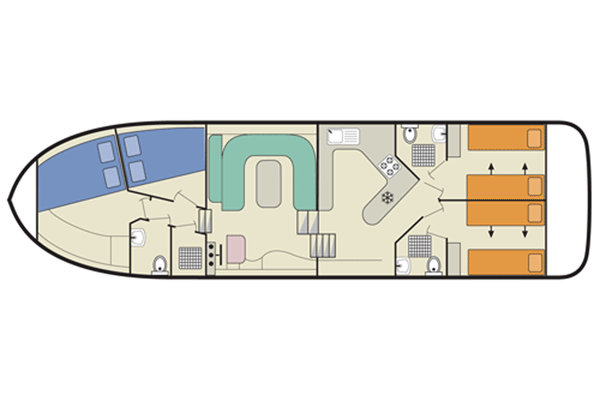 Plan of the Magnifique Cruiser.