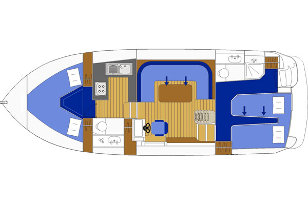 Plan of the Noble Duke Hire Boat