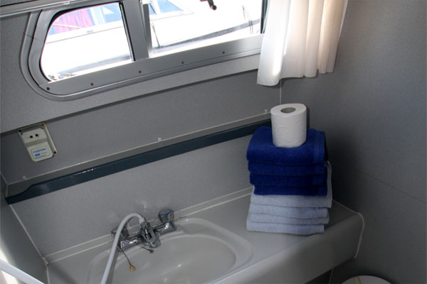 Bathroom on the Wave Princess Hire Cruiser