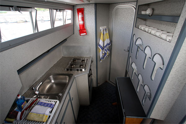 The Galley on the Wave Queen Cruiser - Shannon River Boat hire Ireland.