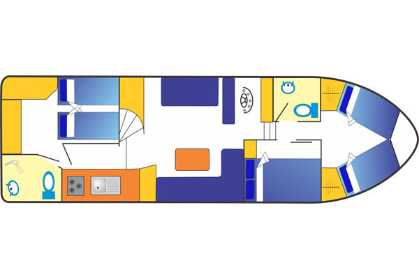 Plan of the Wave Queen.