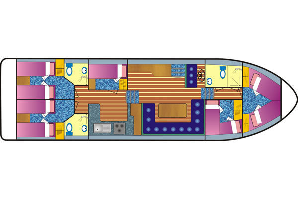 The layout of the Roscommon Class Cruiser.