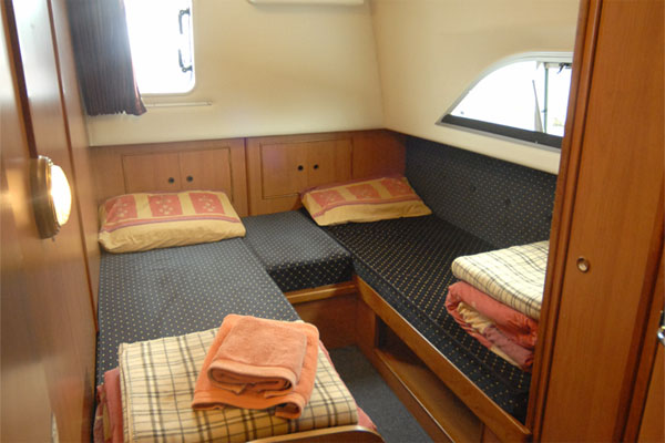 One of the aft cabins on the Silver Breeze