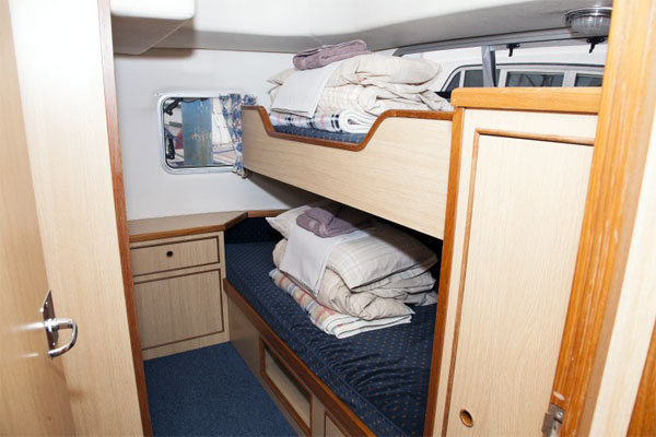 Cabin with Bunk Beds on the Silver Swan hire cruiser