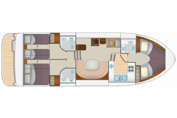 Layout of the Tipperary Class hire boat