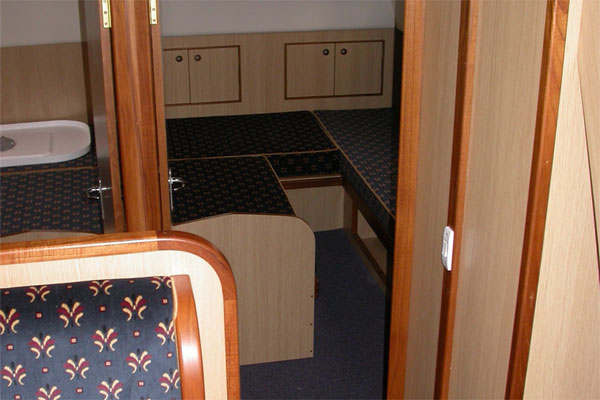 Aft Cabin on the Wateford Class Hire Cruiser