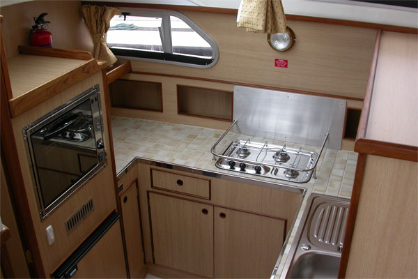 The Galley on the Waterford Class Cruiser.