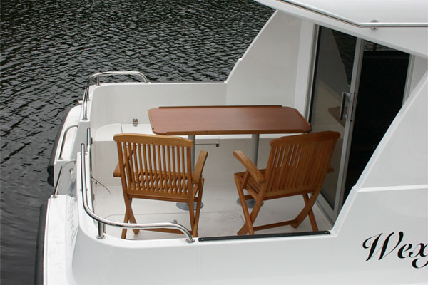 The rear cockpit on the Wexford Cruiser