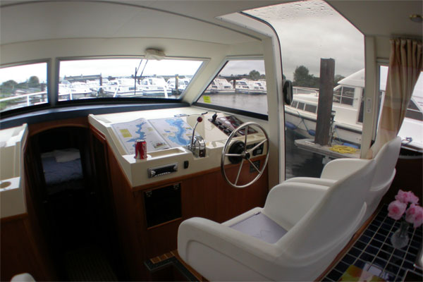 The Helm in the Wexford Cruiser.