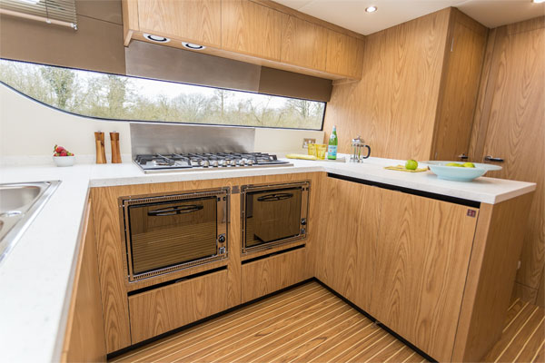Galley on the Inver Lady Hire Cruiser