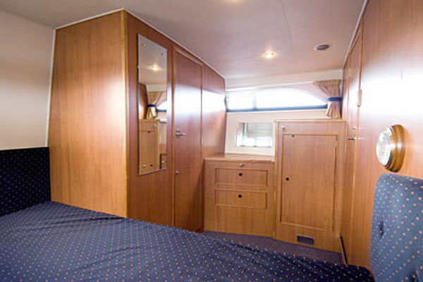 Rear Cabin on the Inver Princess Hire Cruiser in Ireland.