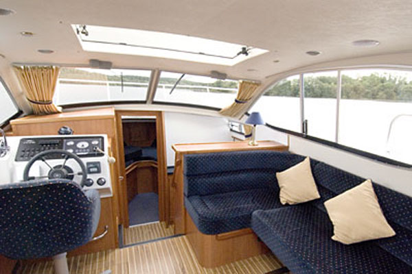 Saloon on the Inver Princess Hire Cruiser in Ireland.