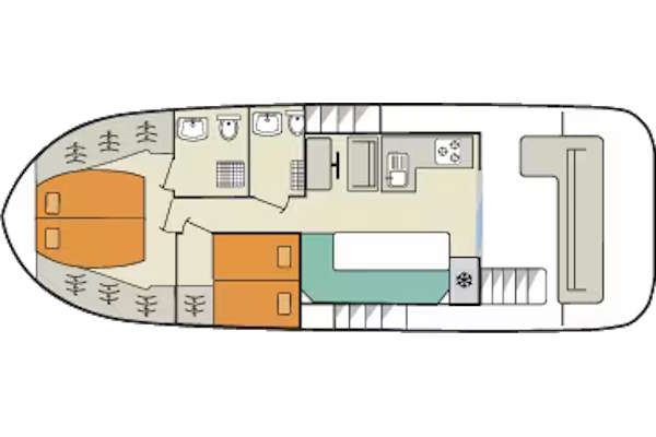 Plan of the Liberty Hire boat