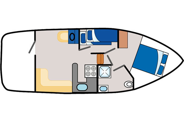 Plan of the Silver River Cruiser Ireland