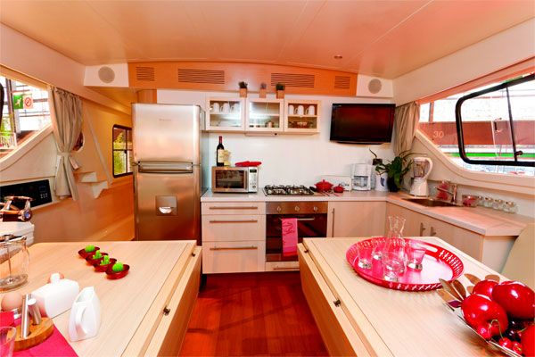 The Galley on the Vision Cruiser