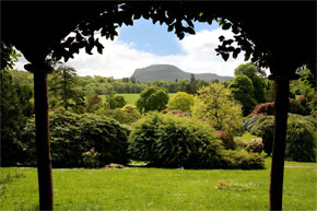 A view from the gardens at Florence Court House