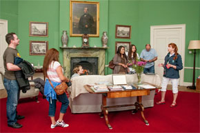 Tour in progress at Florence Court House