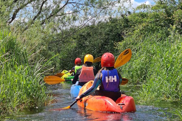 Make a raft and race it!