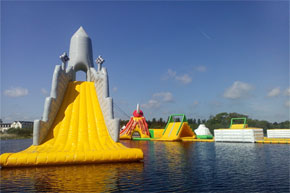 Boat Hire Ireland Travel Guide - We are Irelands largest floating water park and have the tallest floating slide in the world. We also provide ride on kayaks, peddle boat hire and other water sport activities.