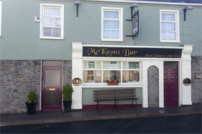 Failte: Call to Mc Keons Bar Keshcarrigan, you will be welcomed by an inviting open fire and music at weekends. 