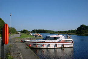 Boats Moored at the Quayside at Drumsna.