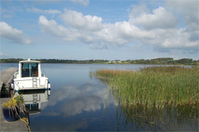 Moored on Lough Ree near Glasson