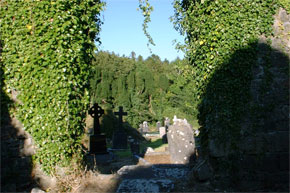 A view of the river from the remains of the Franciscan Monastery.