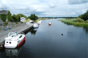 Boats coming from Lough Ree into Lanesborough