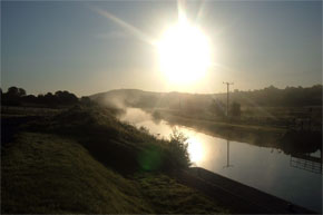 Sunrise over the Shannon-Erne Waterway near Leitrim