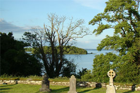 Holy Island in Lough Derg.