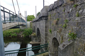 Bridge and Walkway at Ballyconnell on the Shannon Erne Waterway