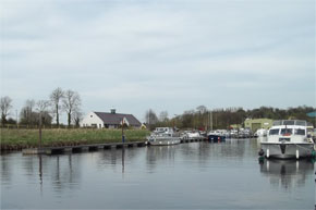 Boats moored at Belturbet