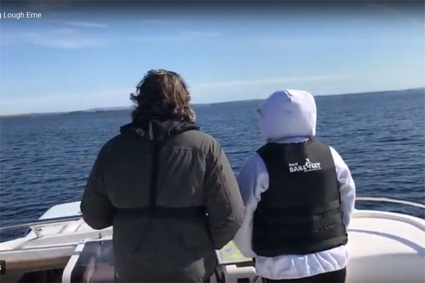 Cruising lough Erne on the Inver Lady hire boat